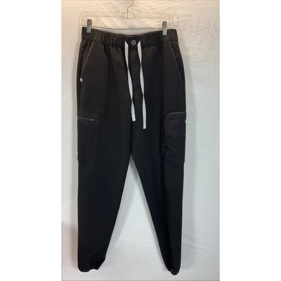 FIGS Men's size M/T Black Roanoke 21 Pocket Cargo‎ Scrub Pants Technical - Picture 1 of 11